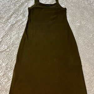 Banana Republic Olive Tank Midi Dress. Small Petite